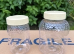 Pots en plastique imitation verre 