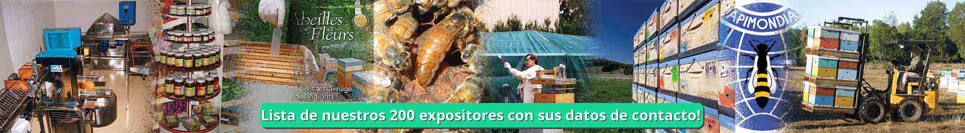 Lista de nuestros 200 expositores con sus datos de contacto!